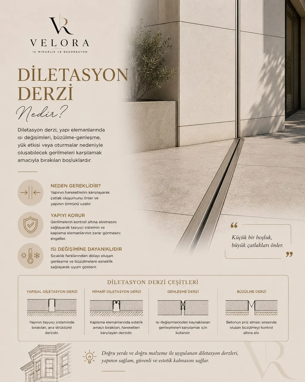 What is an expansion joint? A small gap that prevents a big crack — Velora