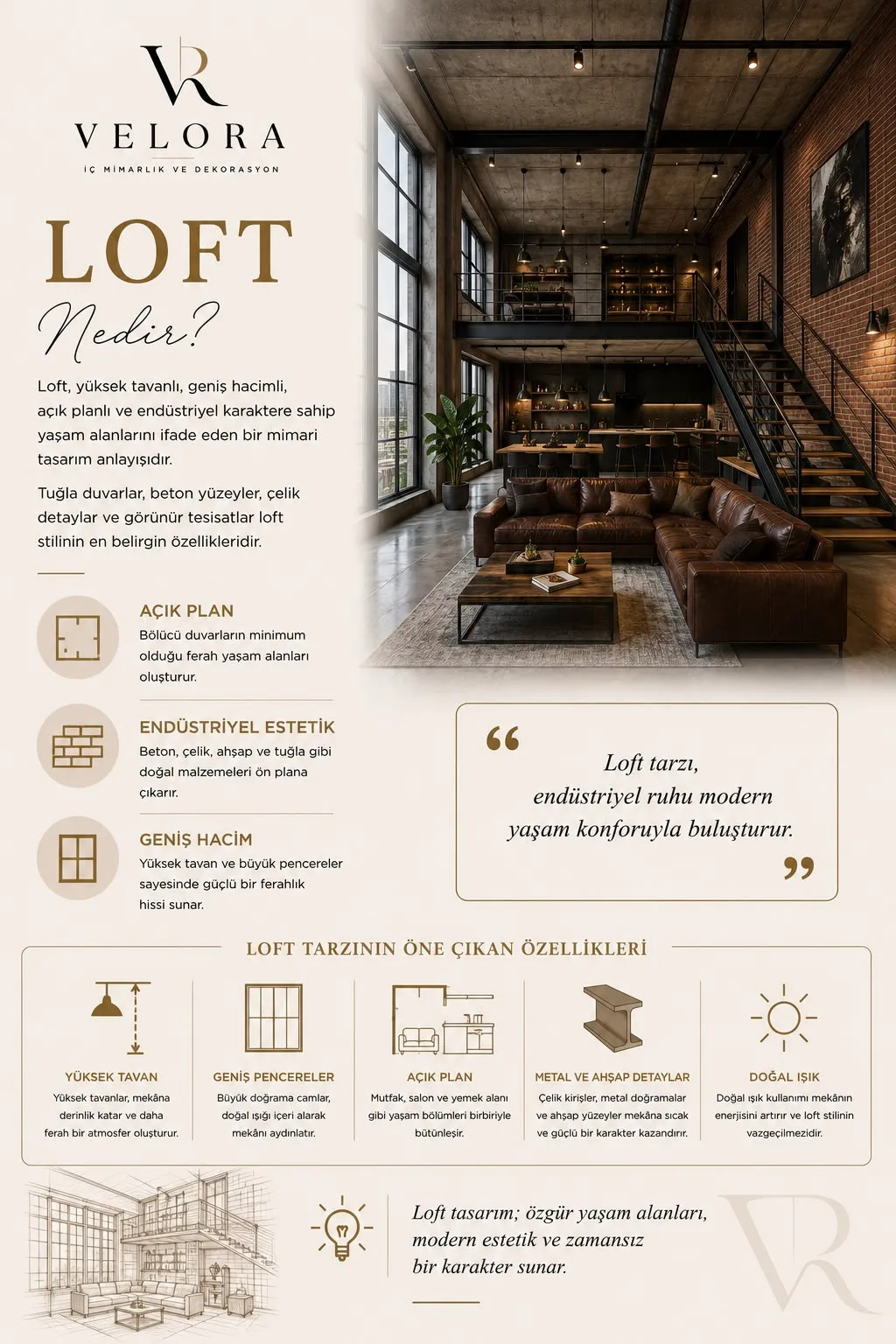 What is loft style? Industrial spirit turned into modern comfort — Velora