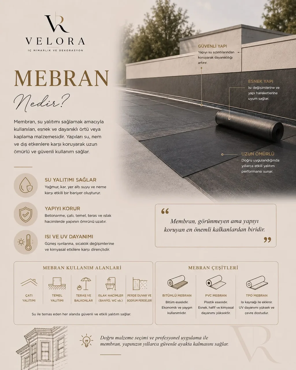 ¿Qué es la membrana impermeable? El escudo invisible del edificio — Velora