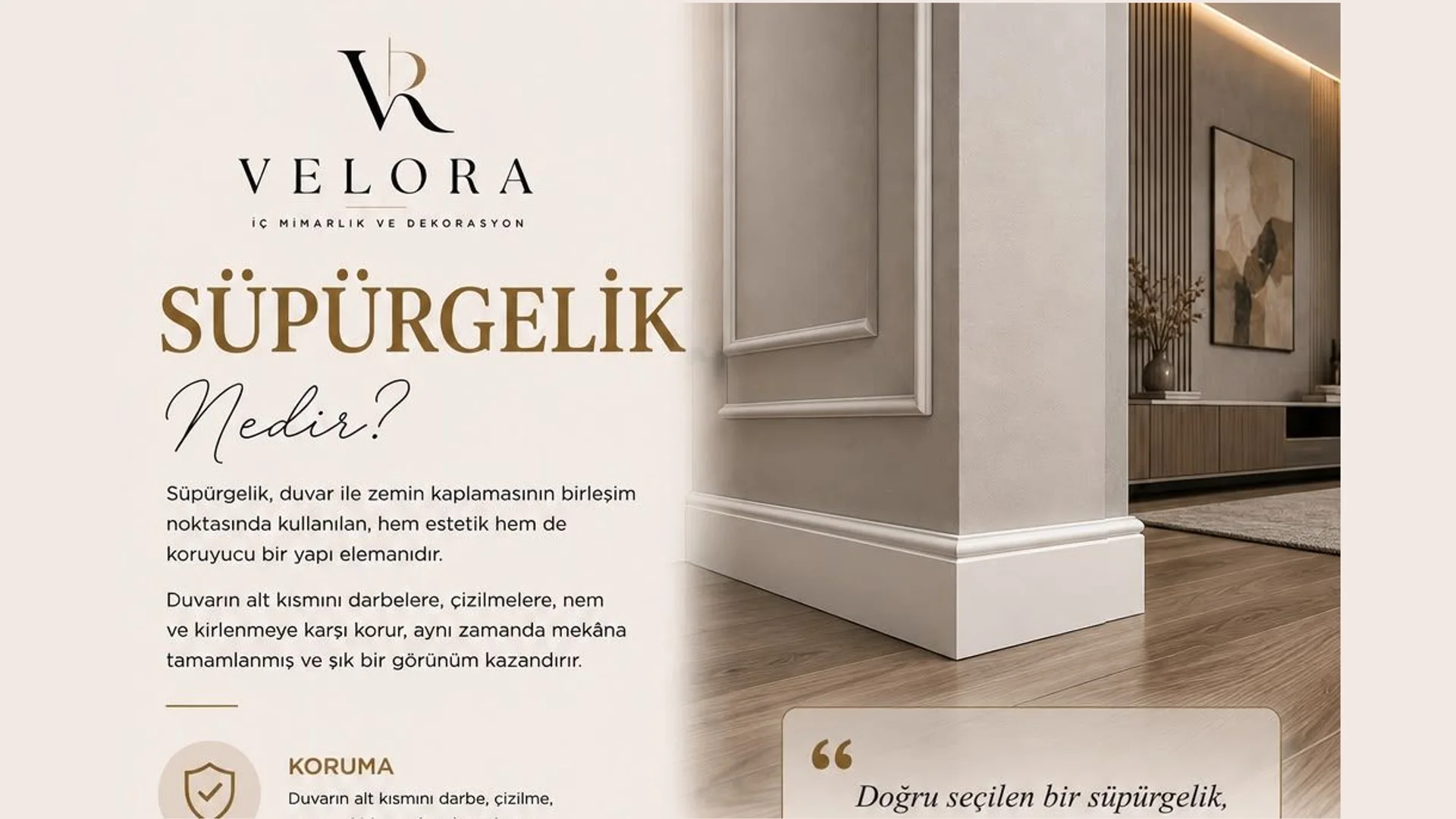 Süpürgelik nedir? Malzemeleri ve doğru seçim